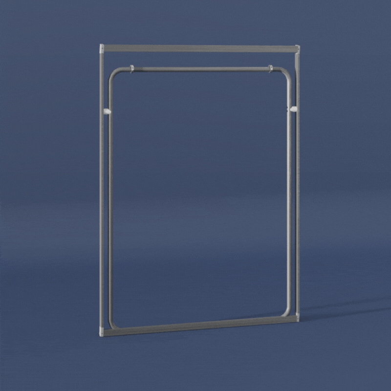 FELICITY Foldaway with Shelves and Crossbar